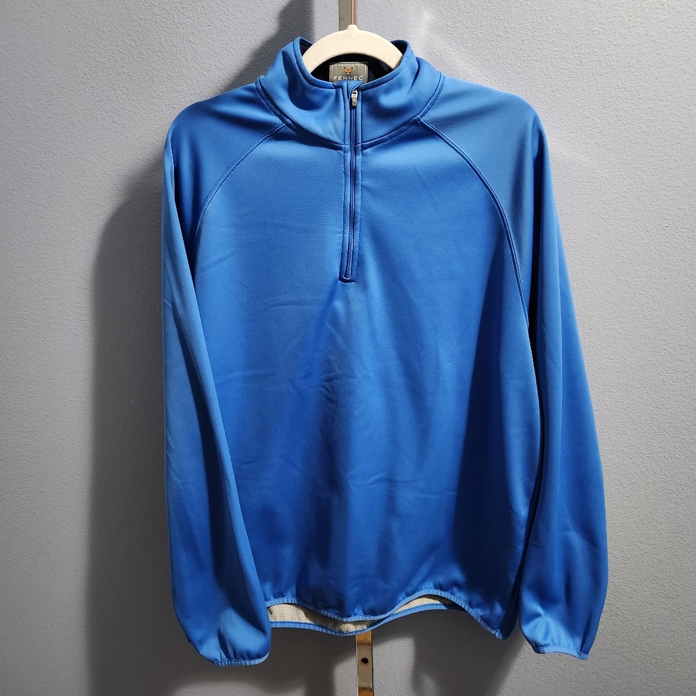 Fennec Highly Evolved Golf 1/4 Quarter Zip Pullover Sweatshirt Jacket Blue Men L